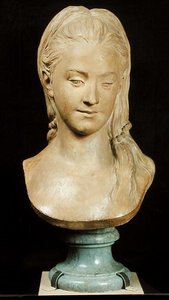 メアリーキャスカートと推定される肖像画、1768年（石膏）
